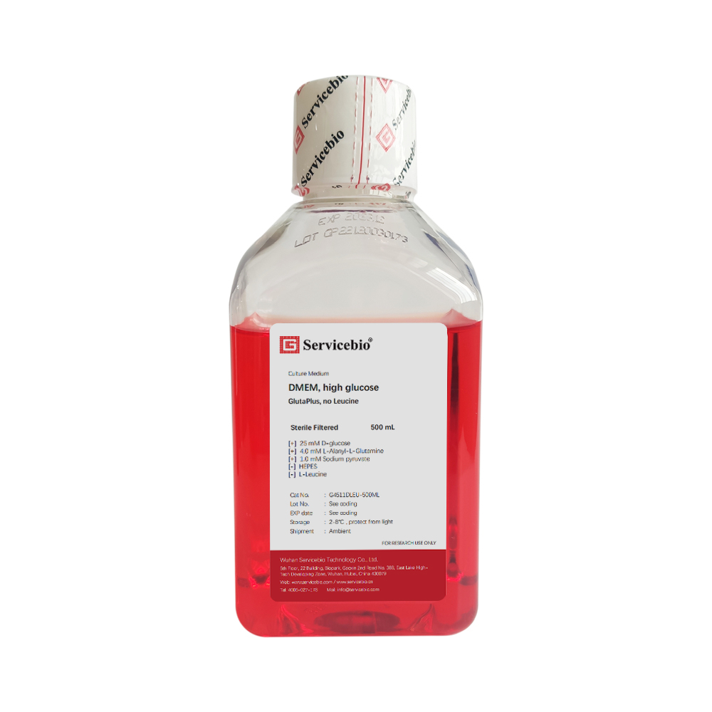 DMEM, High Glucose, GlutaPlus, no Leucine